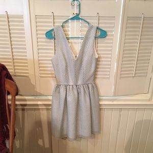 White and black formal dress